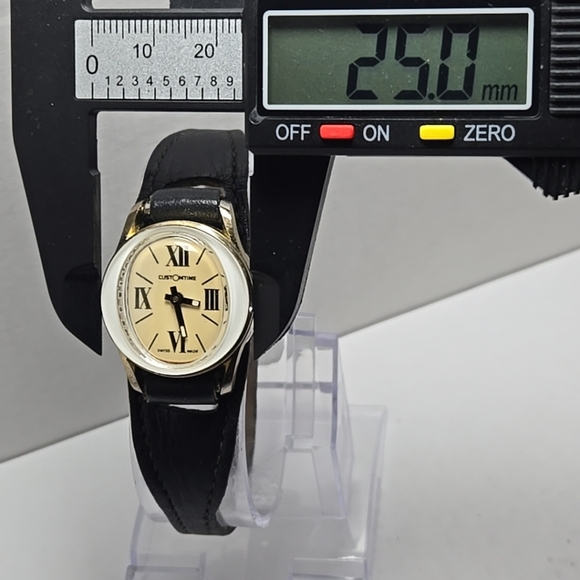 Womens Vintage Retro Mechanical Customtime Fish Eye Gold Black Manual Watch Runs - Picture 4 of 13
